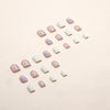 12 Sizes-24 Pcs Press On Nails R735