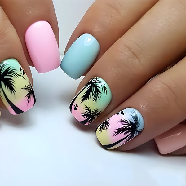 12 Sizes-24 Pcs Press On Nails Y179