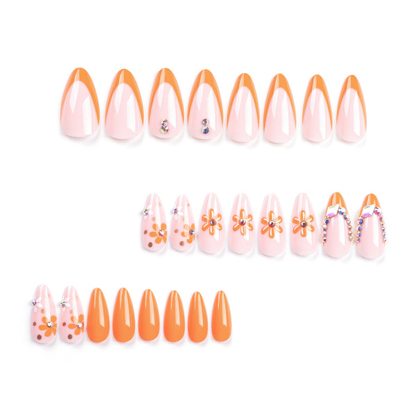 12 Sizes-24 Pcs Press On Nails JP2978