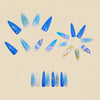 12 Sizes-24 Pcs Press On Nails Y1447