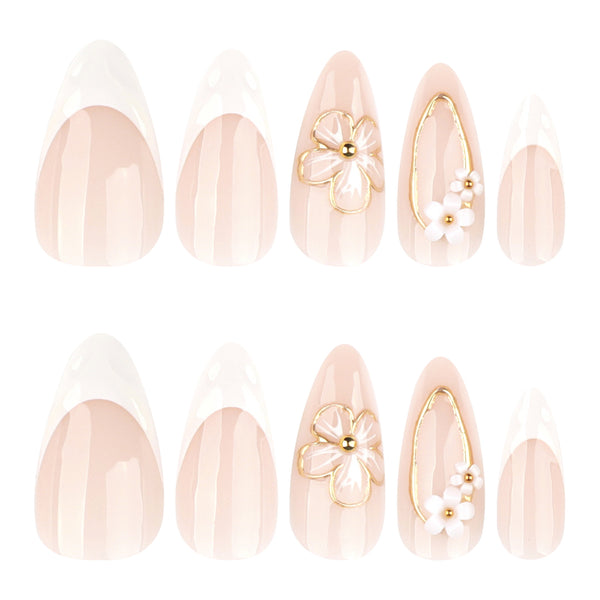 12 Sizes-24 Pcs Press On Nails JP4089