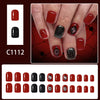 12 Sizes-24 Pcs Press On Nails C1112