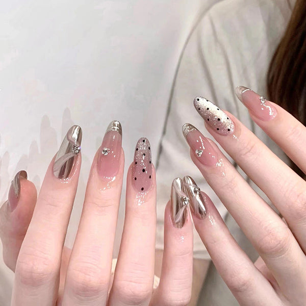 12 Sizes-24 Pcs Press On Nails nail-accessory