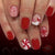 12 Sizes-24 Pcs Press On Nails C1257