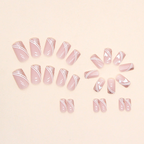 12 Sizes-24 Pcs Press On Nails W476
