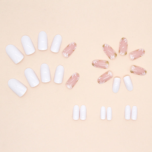 12 Sizes-24 Pcs Press On Nails W557