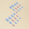 12 Sizes-24 Pcs Press On Nails Y030