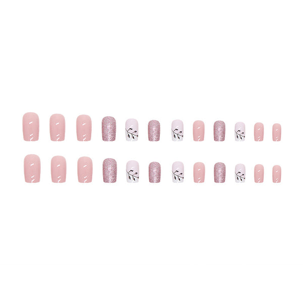 12 Sizes-24 Pcs Press On Nails W503
