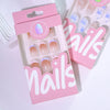 12 Sizes-24 Pcs Press On Nails JL0702