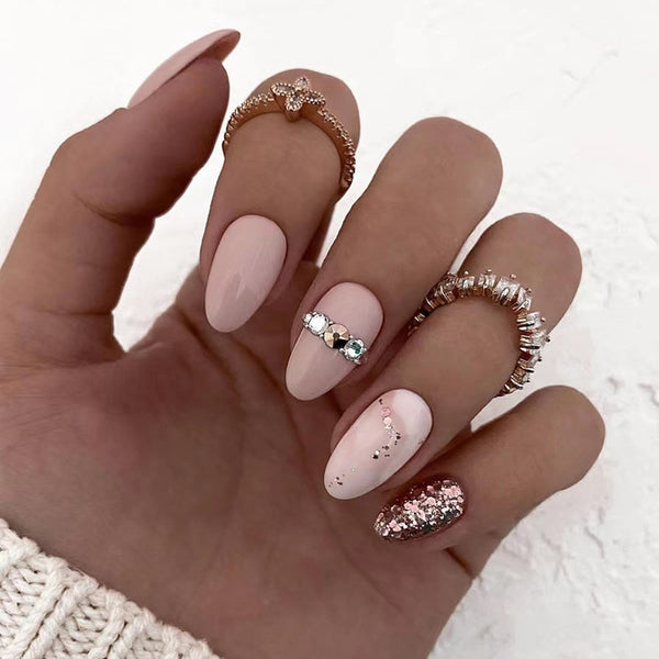 12 Sizes-24 Pcs Press On Nails Z721