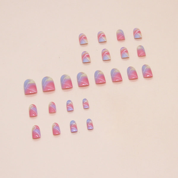 12 Sizes-24 Pcs Press On Nails W1575
