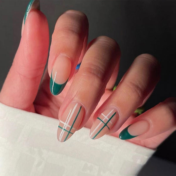 12 Sizes-24 Pcs Press On Nails JP1781