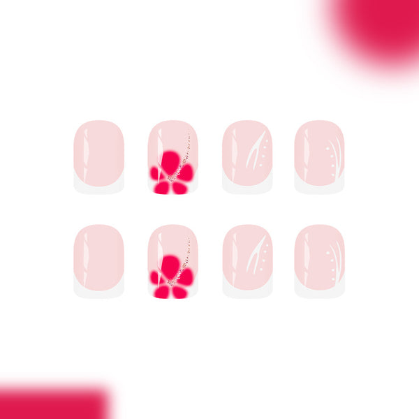 12 Sizes-24 Pcs Press On Nails C1234