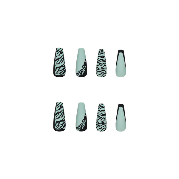 12 Sizes-24 Pcs Press On Nails W030