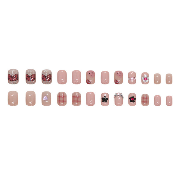 12 Sizes-24 Pcs Press On Nails Z780