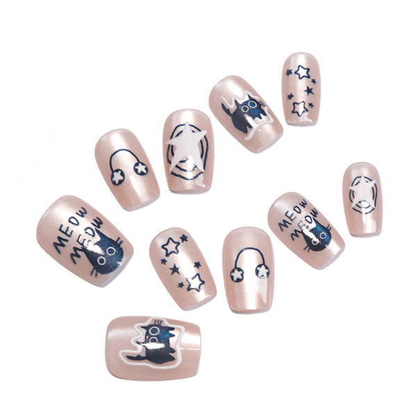 12 Sizes-24 Pcs Press On Nails SP136