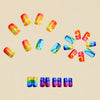 12 Sizes-24 Pcs Press On Nails Y1261