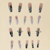 12 Sizes-24 Pcs Press On Nails D007