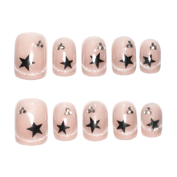12 Sizes-24 Pcs Press On Nails SP100