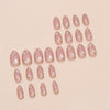 12 Sizes-24 Pcs Press On Nails W1749