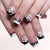 12 Sizes-24 Pcs Press On Nails C1090