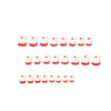 12 Sizes-24 Pcs Press On Nails JP1834