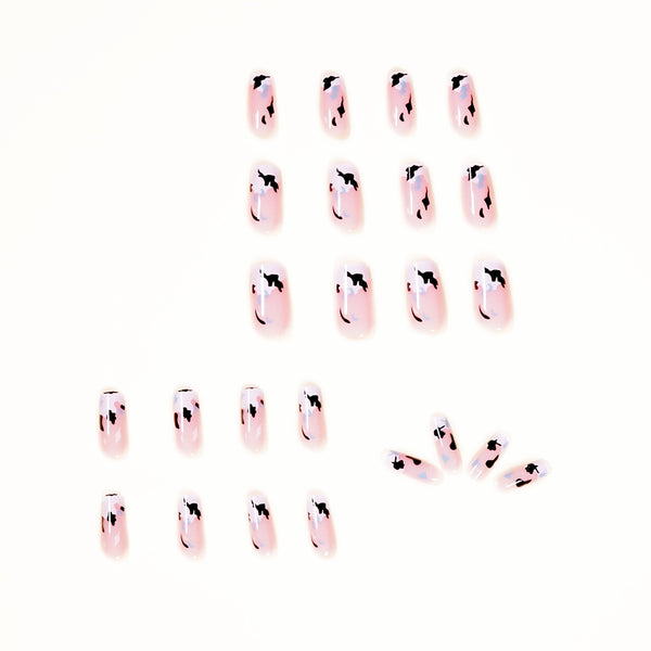 12 Sizes-24 Pcs Press On Nails JP1128