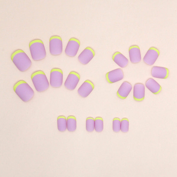 12 Sizes-24 Pcs Press On Nails W1371