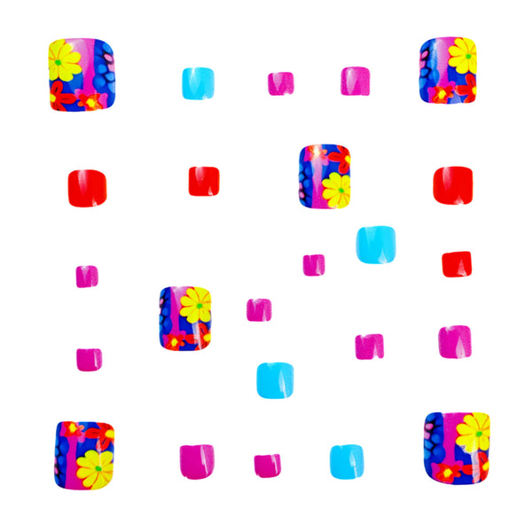 12 Sizes-24 Pcs Press On Nails Y824