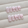 12 Sizes-24 Pcs Press On Nails Z909