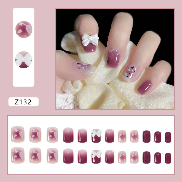 12 Sizes-24 Pcs Press On Nails Z122