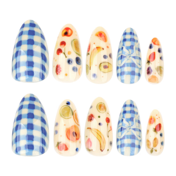 12 Sizes-24 Pcs Press On Nails JP3887