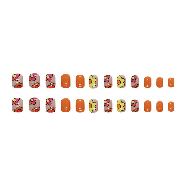 12 Sizes-24 Pcs Press On Nails Y051