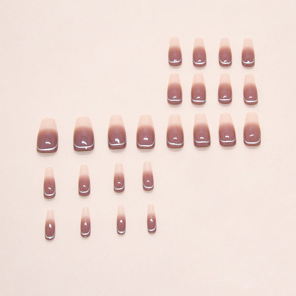 12 Sizes-24 Pcs Press On Nails W1948