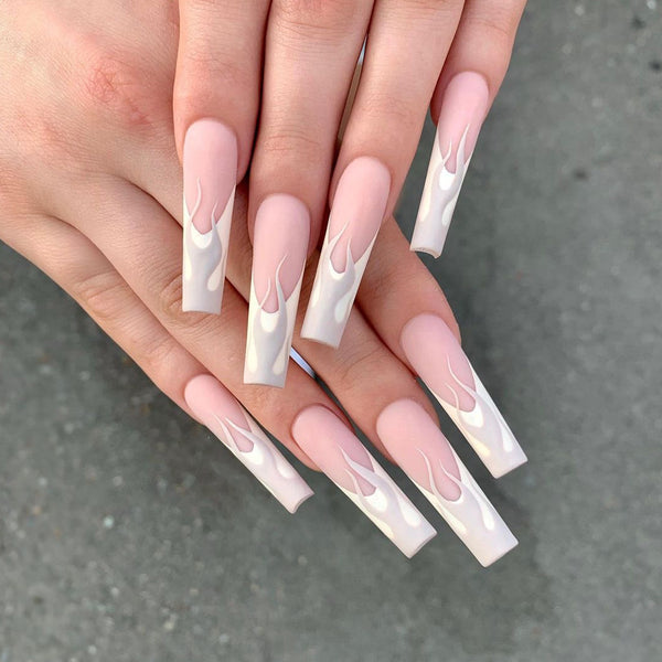 12 Sizes-24 Pcs Press On Nails JP1410