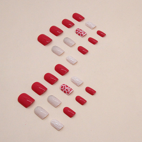 12 Sizes-24 Pcs Press On Nails W1368