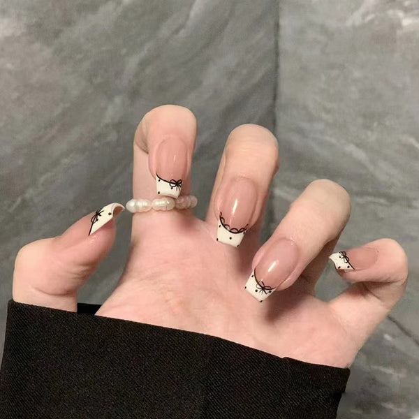 12 Sizes-24 Pcs Press On Nails R870