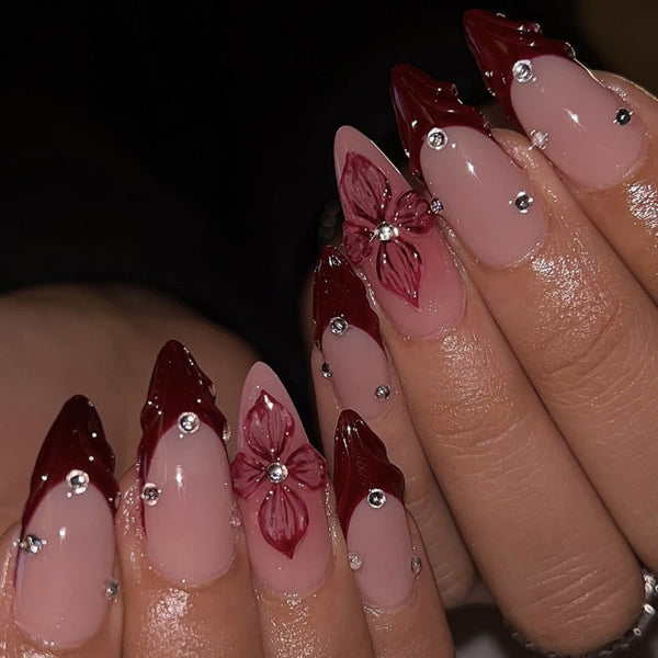 12 Sizes-24 Pcs Press On Nails FT-170