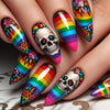 12 Sizes-24 Pcs Press On Nails Y1018