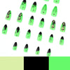 12 Sizes-24 Pcs Press On Nails JP1264