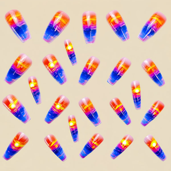 12 Sizes-24 Pcs Press On Nails Y740