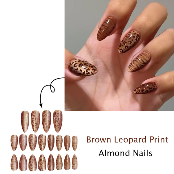 12 Sizes-24 Pcs Press On Nails JB1217
