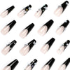 12 Sizes-24 Pcs Press On Nails JP1567