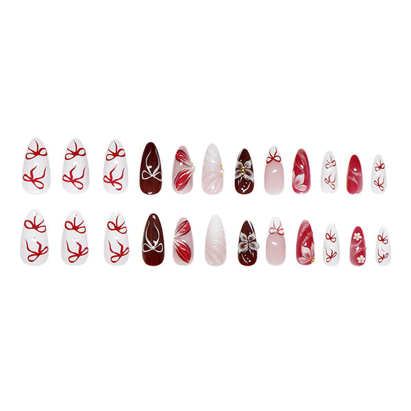 12 Sizes-24 Pcs Press On Nails Z1269