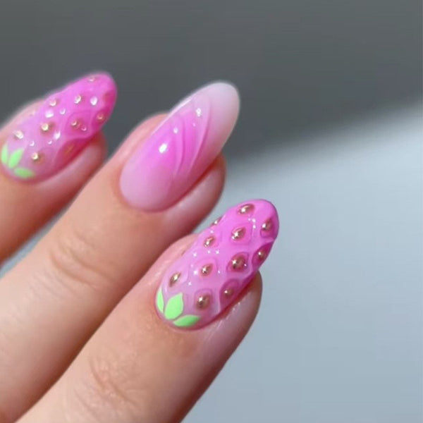 12 Sizes-24 Pcs Press On Nails W1741