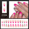 12 Sizes-24 Pcs Press On Nails C1334