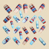 12 Sizes-24 Pcs Press On Nails Y1247