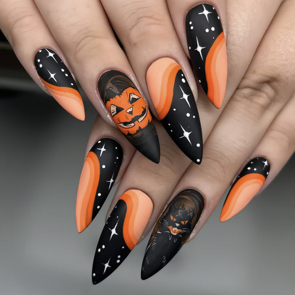 12 Sizes-24 Pcs Press On Nails Y203