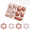 12 Sizes-24 Pcs Press On Nails GlitterShine-1-24pcs