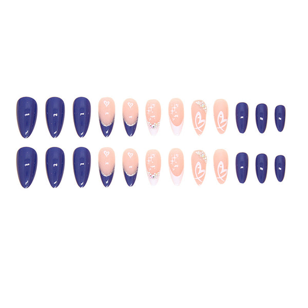 12 Sizes-24 Pcs Press On Nails Z861